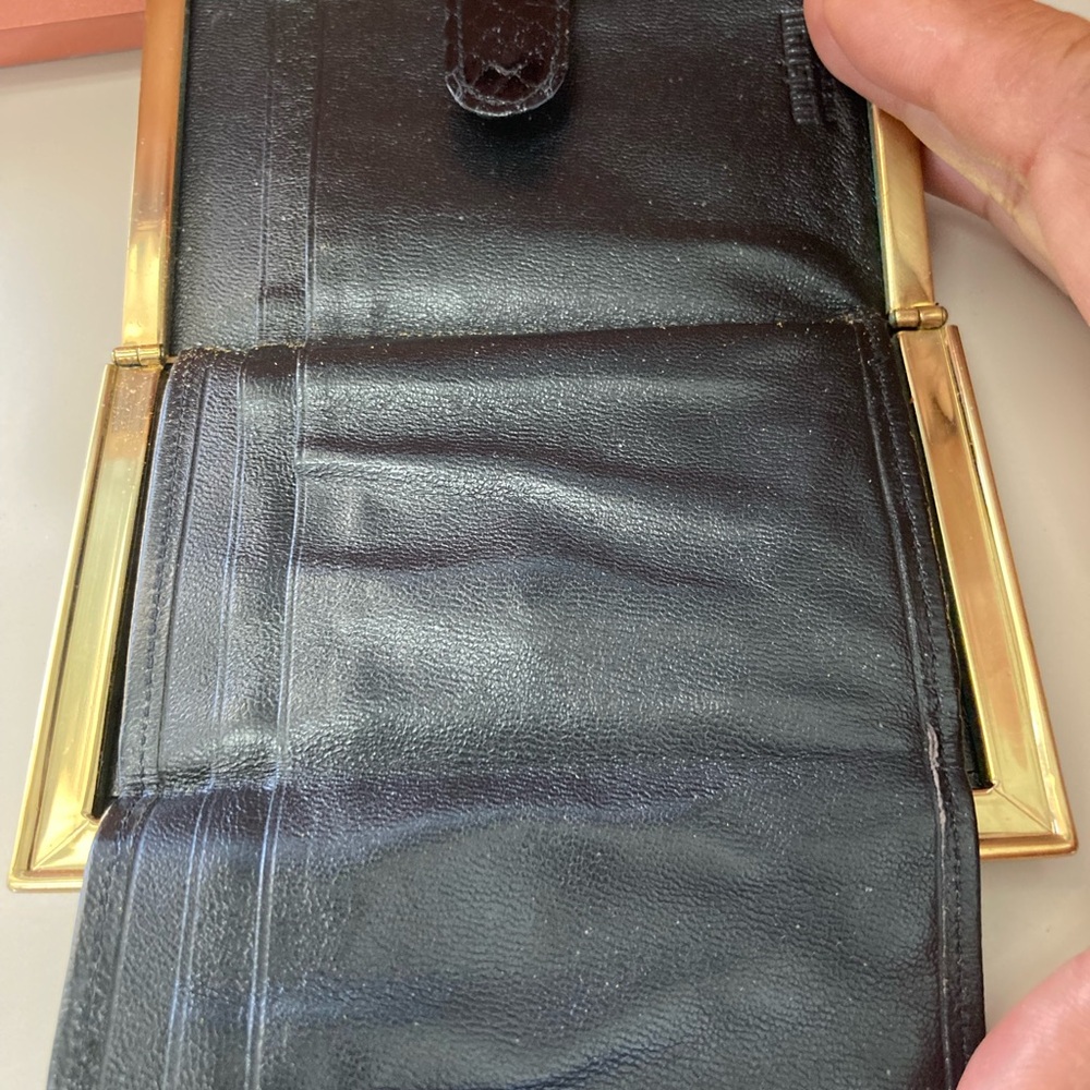 Vintage Women's Croc embossed Leather Wallet/Billfold by Nordstrom’s - Picture 7 of 7